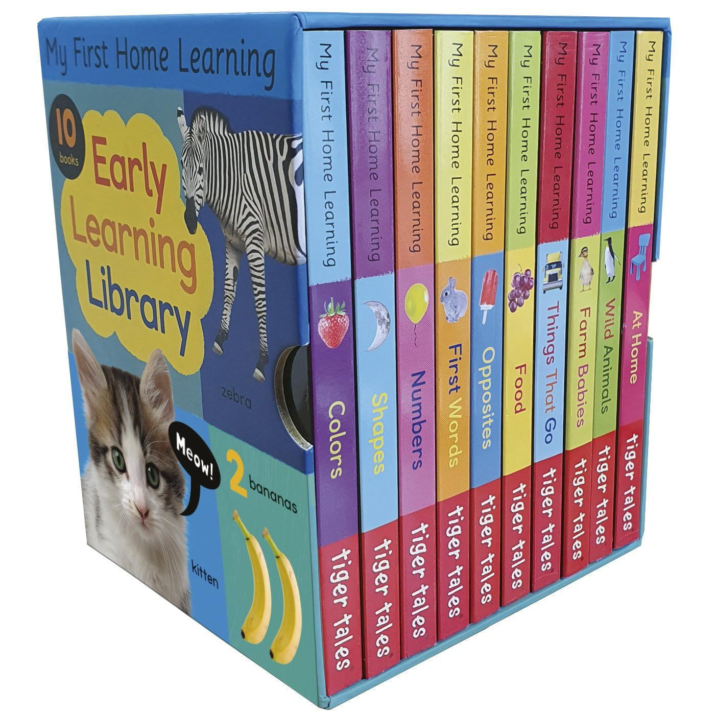 Early Learning Library: Box Set 10 Board Books for Kids (My First Multicolor