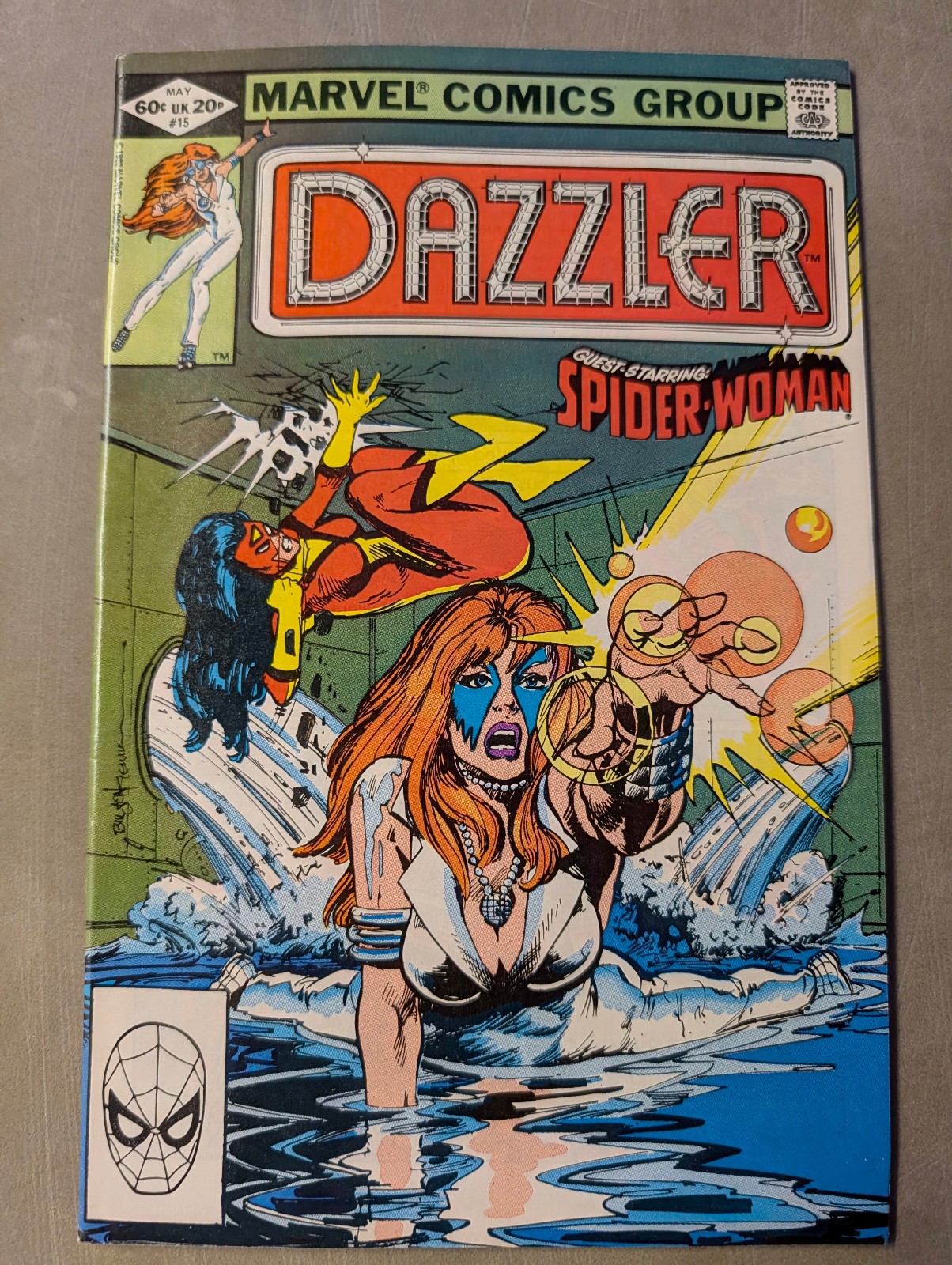 Dazzler #15, Marvel Comics, May 1982. Spider-Woman.