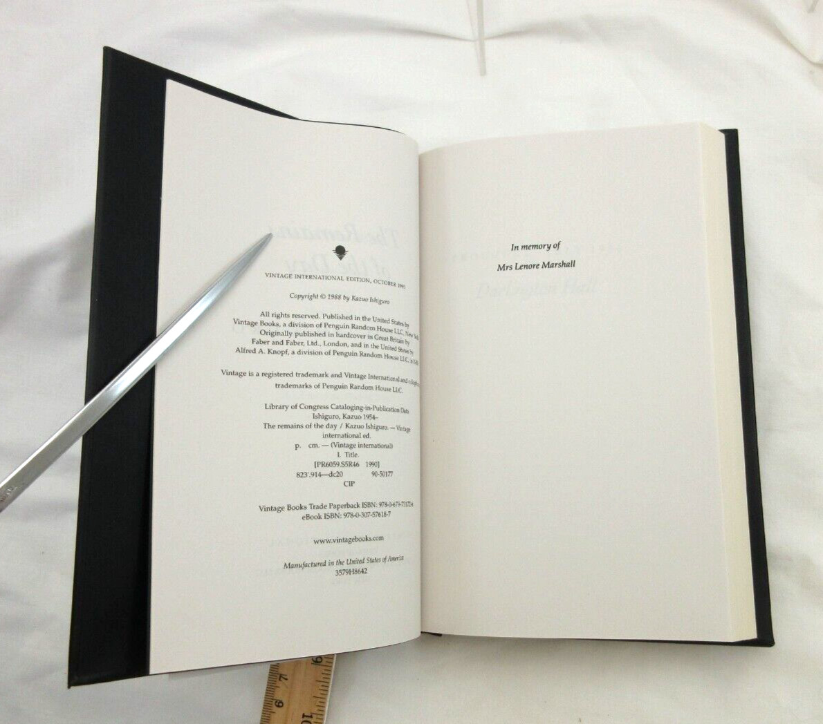 The Remains of the Day Kazuo Ishiguro Leather Bound Hardcover Black