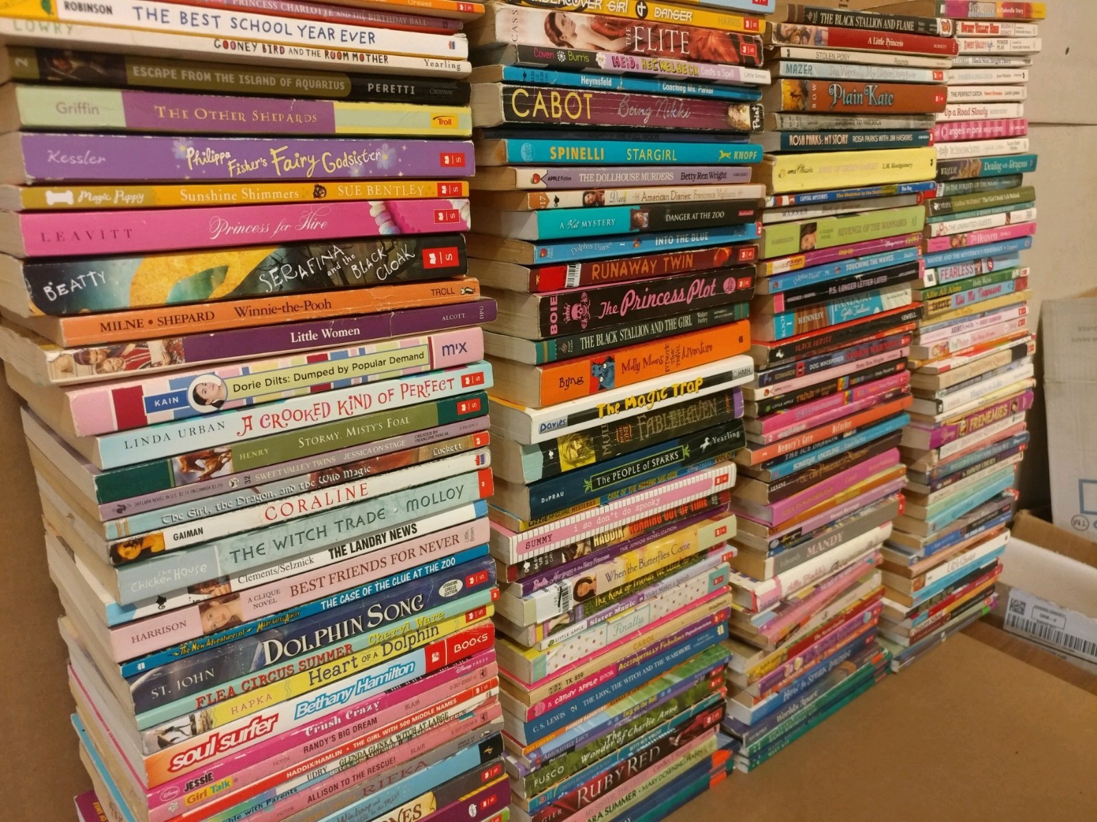 Lot of 20 Chapter Books for GIRLS Youth Early Reader Young Adult Children RANDOM