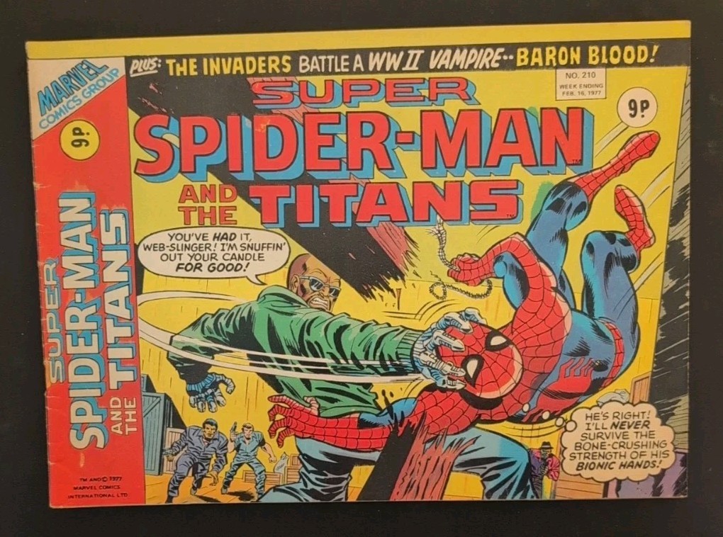 Super Spider-Man and the Titans 210 212 213 215 216 217 Marvel UK Lot