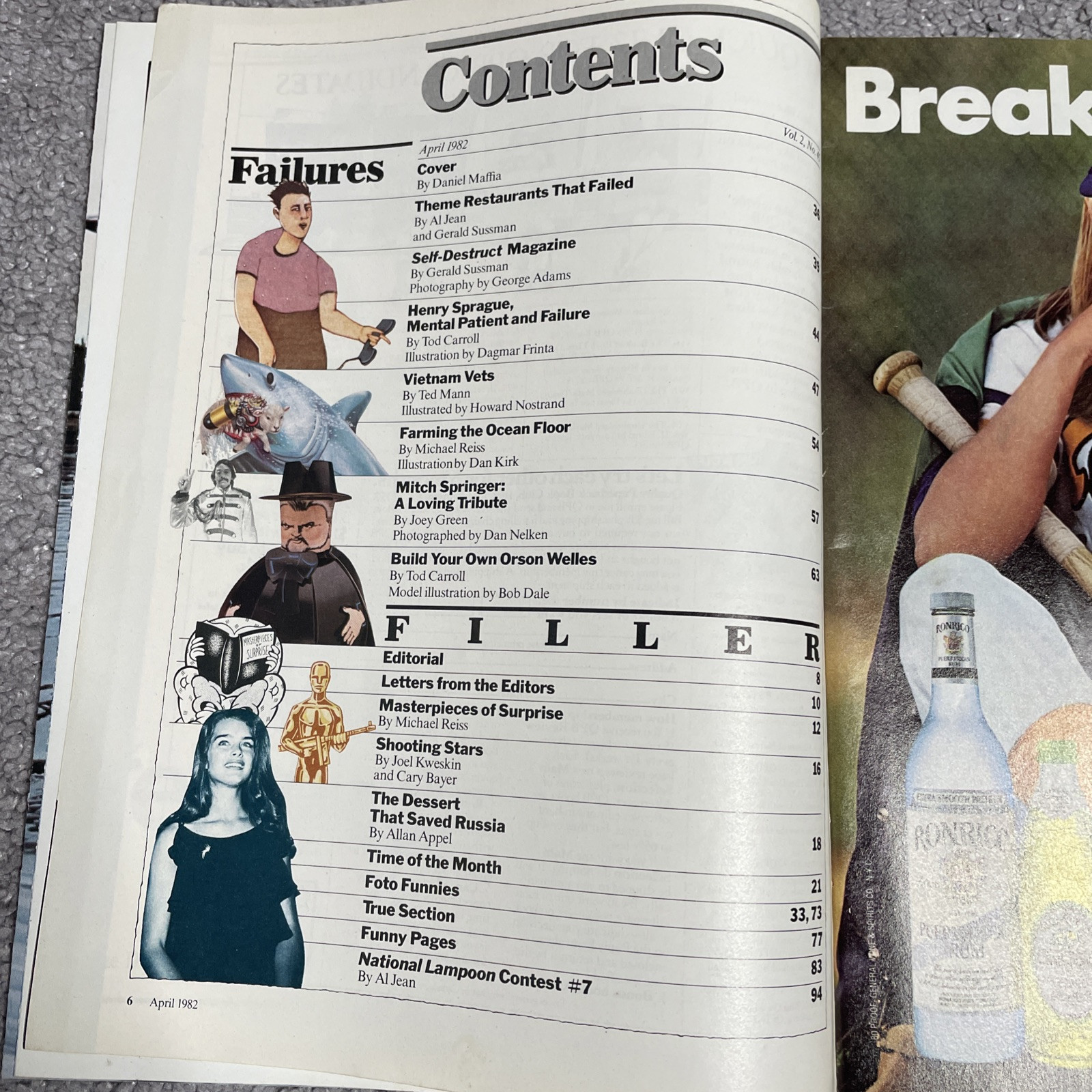 National Lampoon Magazine Vintage April 1982 Issue Adult Humor Magazine