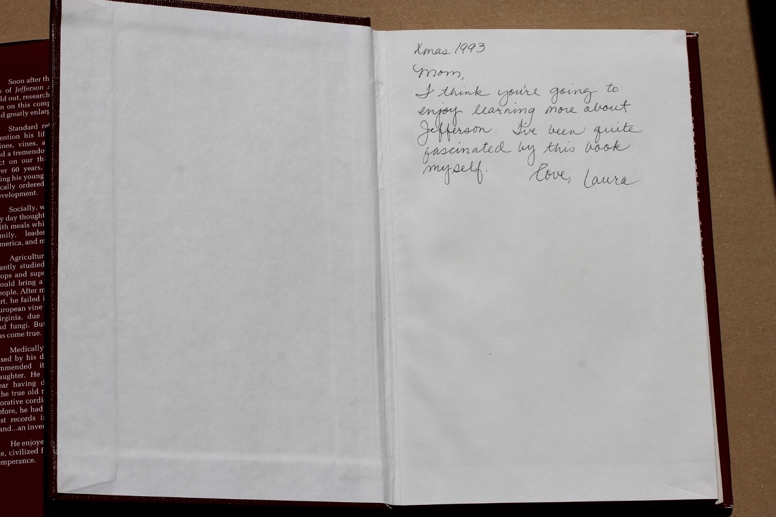 JEFFERSON AND WINE, Robert de Treville Lawrence III, 2nd Edition, 1989, hc+dj
