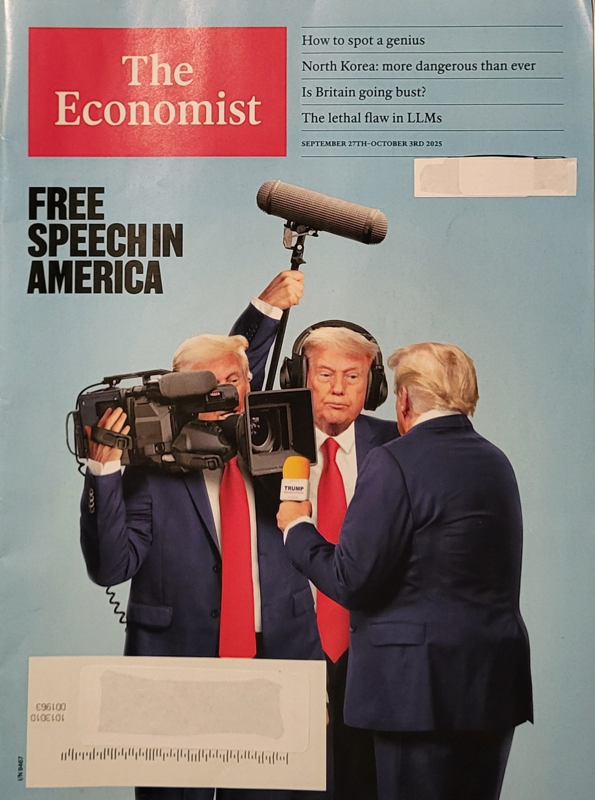 The Economist Magazine September 27 – October 3 2025 – Free Speech in America