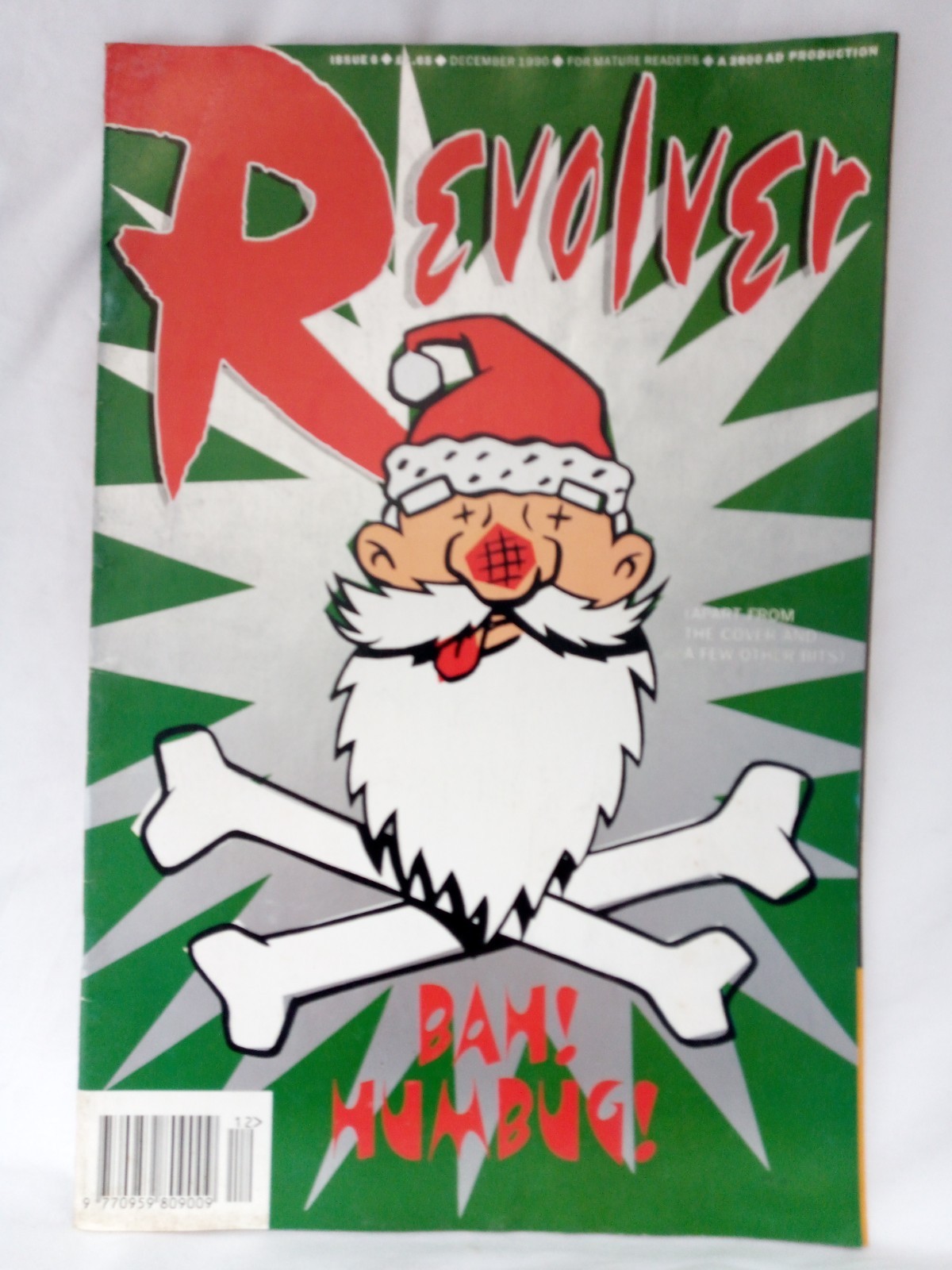 Revolver Issue #6 December 1990 Bah! Humbug! Uk Comic Indie VGood