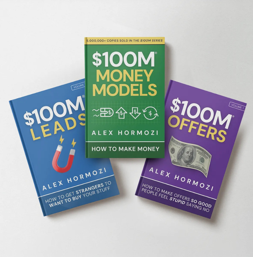 💰$100M Offers, 💰$100M Leads, 💰$100M Money Models (HARDCOVER) + 2 BONUSES 💰💰