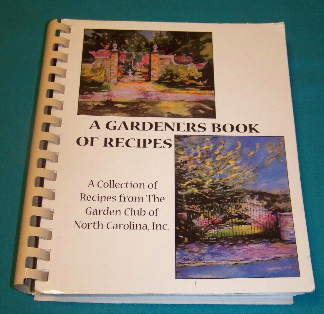 Garden Club of NC Cookbook Illustrated SIGNED by SALLY SUTTON artist 432 pages