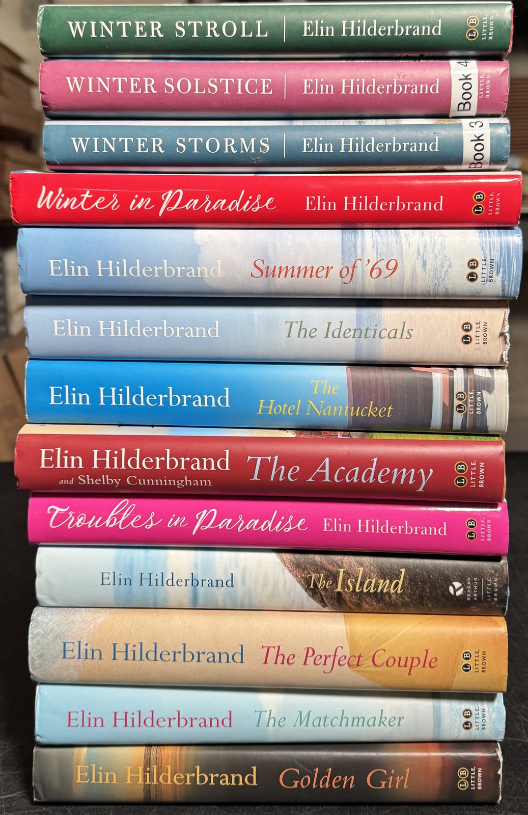 Lot 13 ELIN HILDERBRAND Novels Hardcovers with Jackets 3 Winter Street