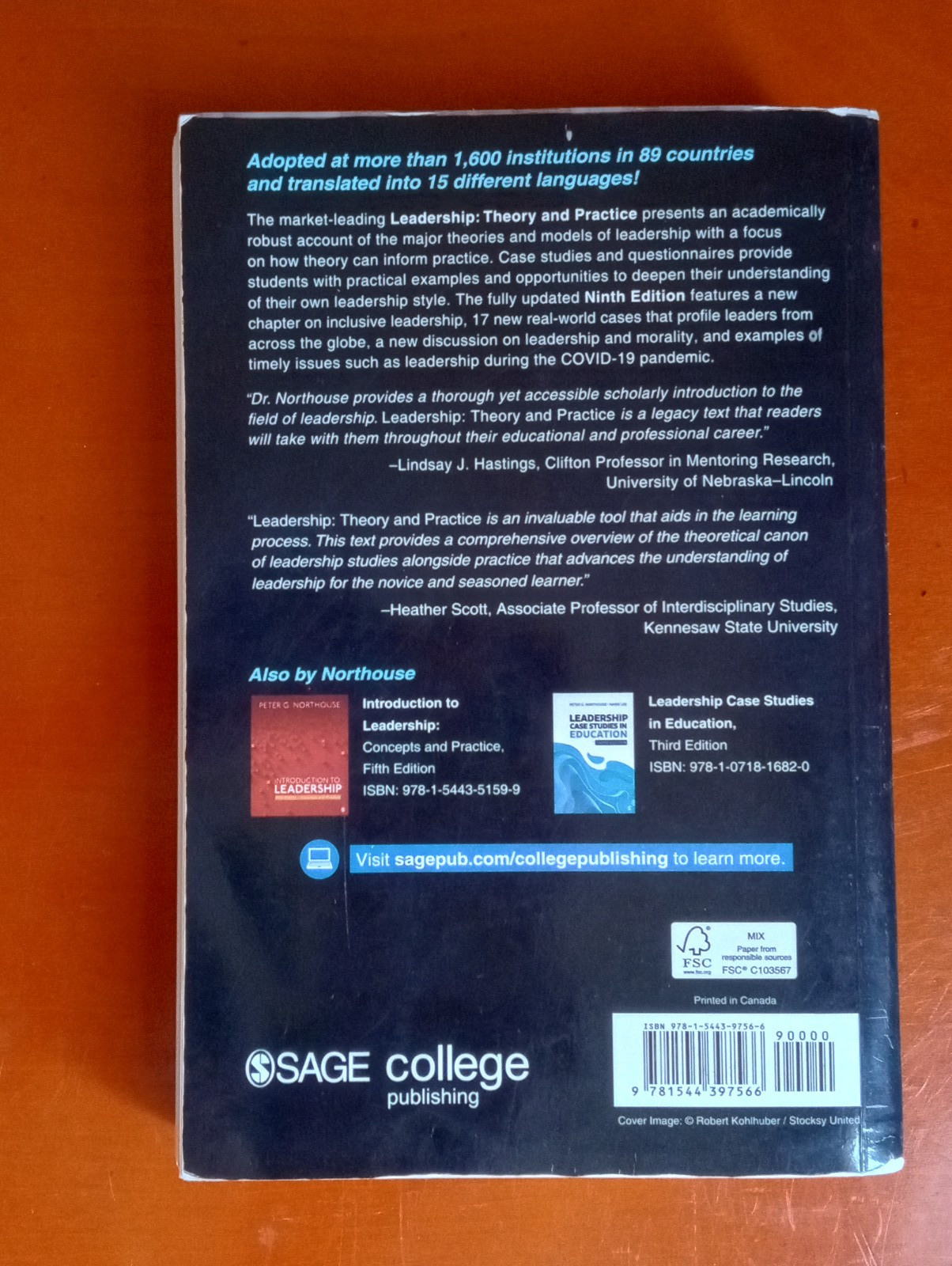 SAGE Leadership: Theory and Practice 9th Ed Paperback – Peter G. Northouse