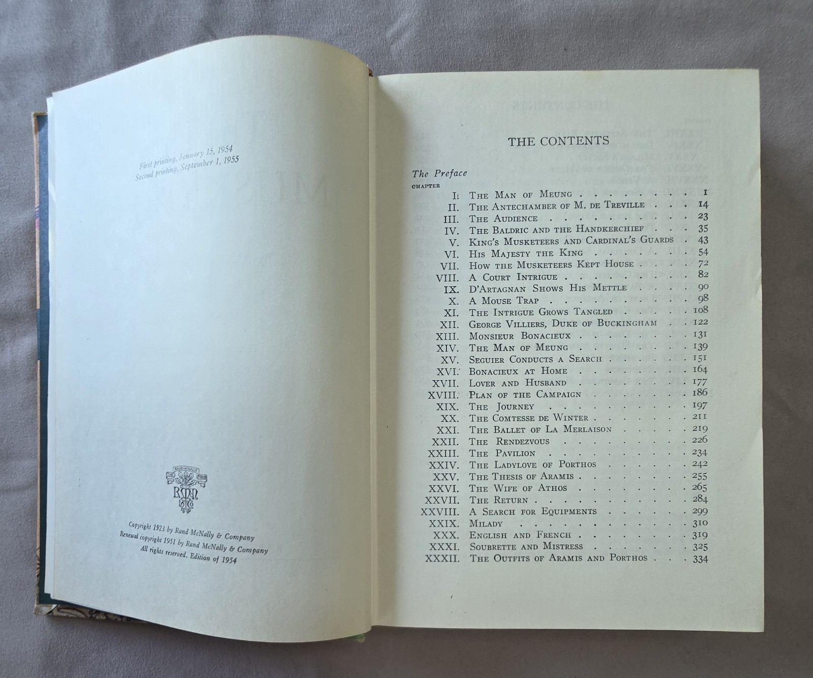 The Three Musketeers ~ Windermere Readers ~ School Edition 1954 HC Dumas