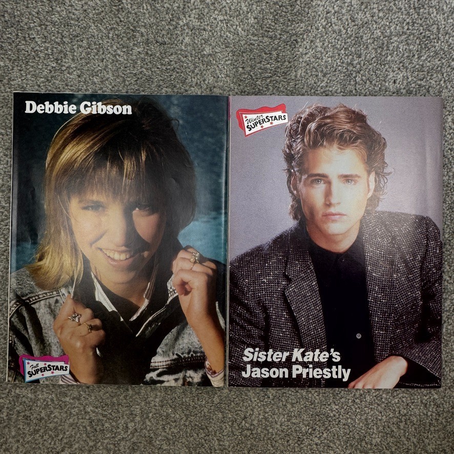 Superstars Magazines Fall 1989 & Winter 1989-90 NKOTB Haim Gibson Depp & Savage