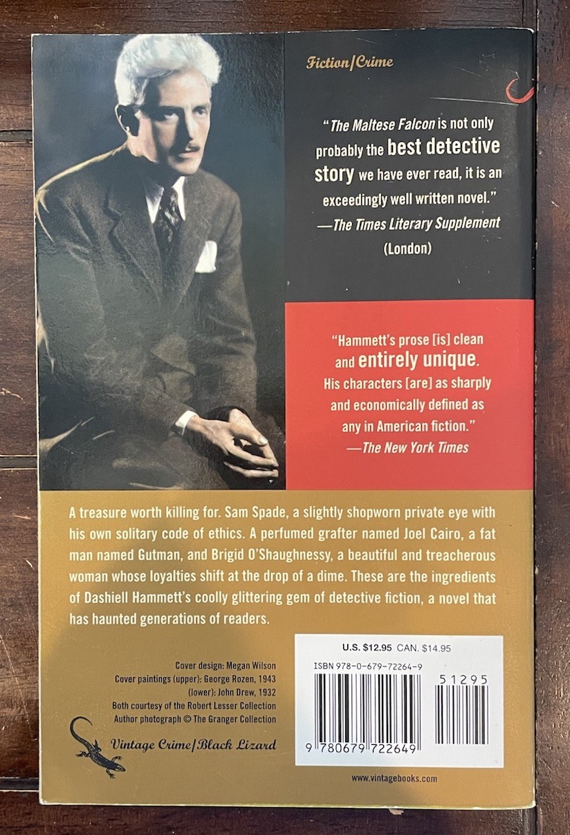 Maltese Falcon and The Thin Man by, Dashiell Hammett | 2 Book LOT