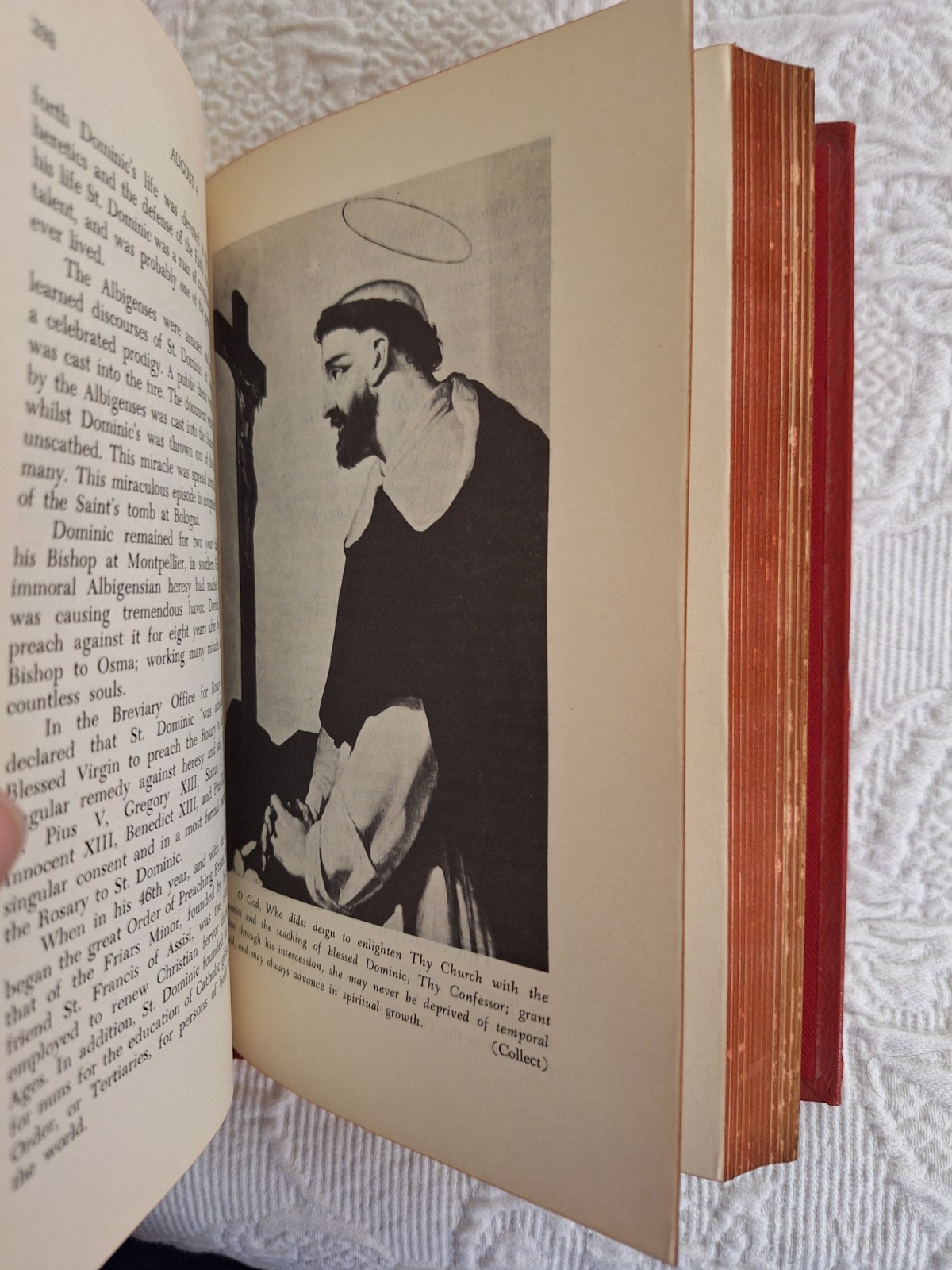 HEAVENLY FRIENDS by ROSALIE MARIE LEVY ST PAULS EDITIONS 1958 Red Leather HC