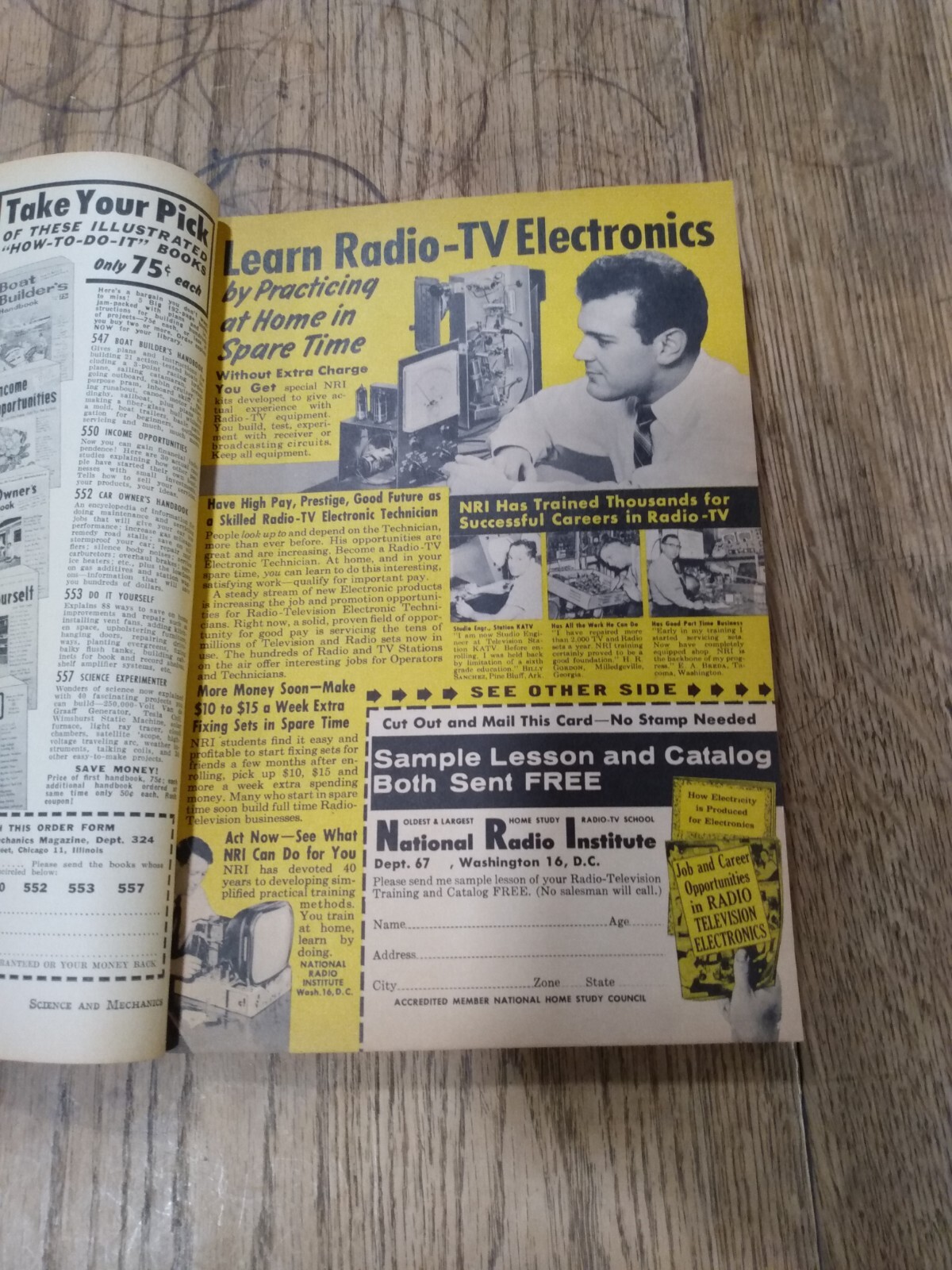 Science and Mechanics December 1959 Illustrated Magazine Complete w/Original Ads