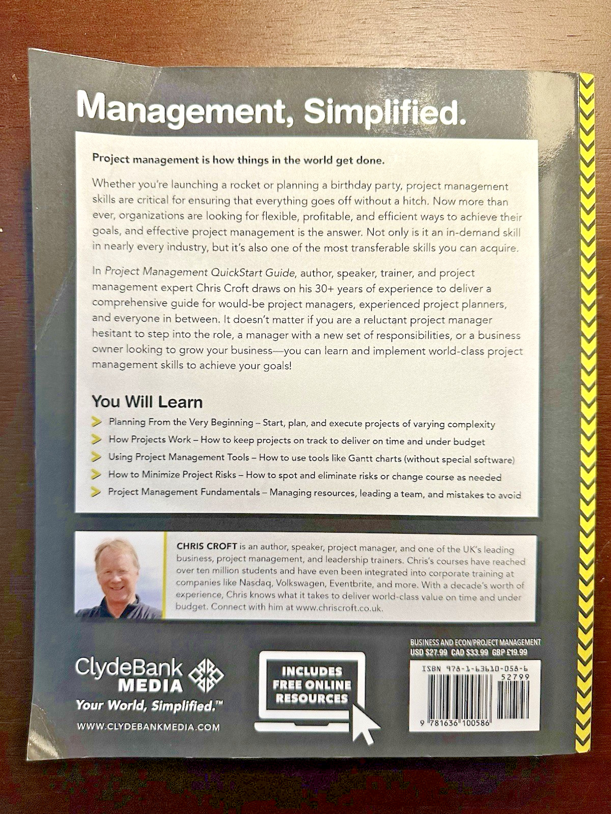 Project Management QuickStart Guide : The Simplified Beginner’s Guide *FREE SHIP