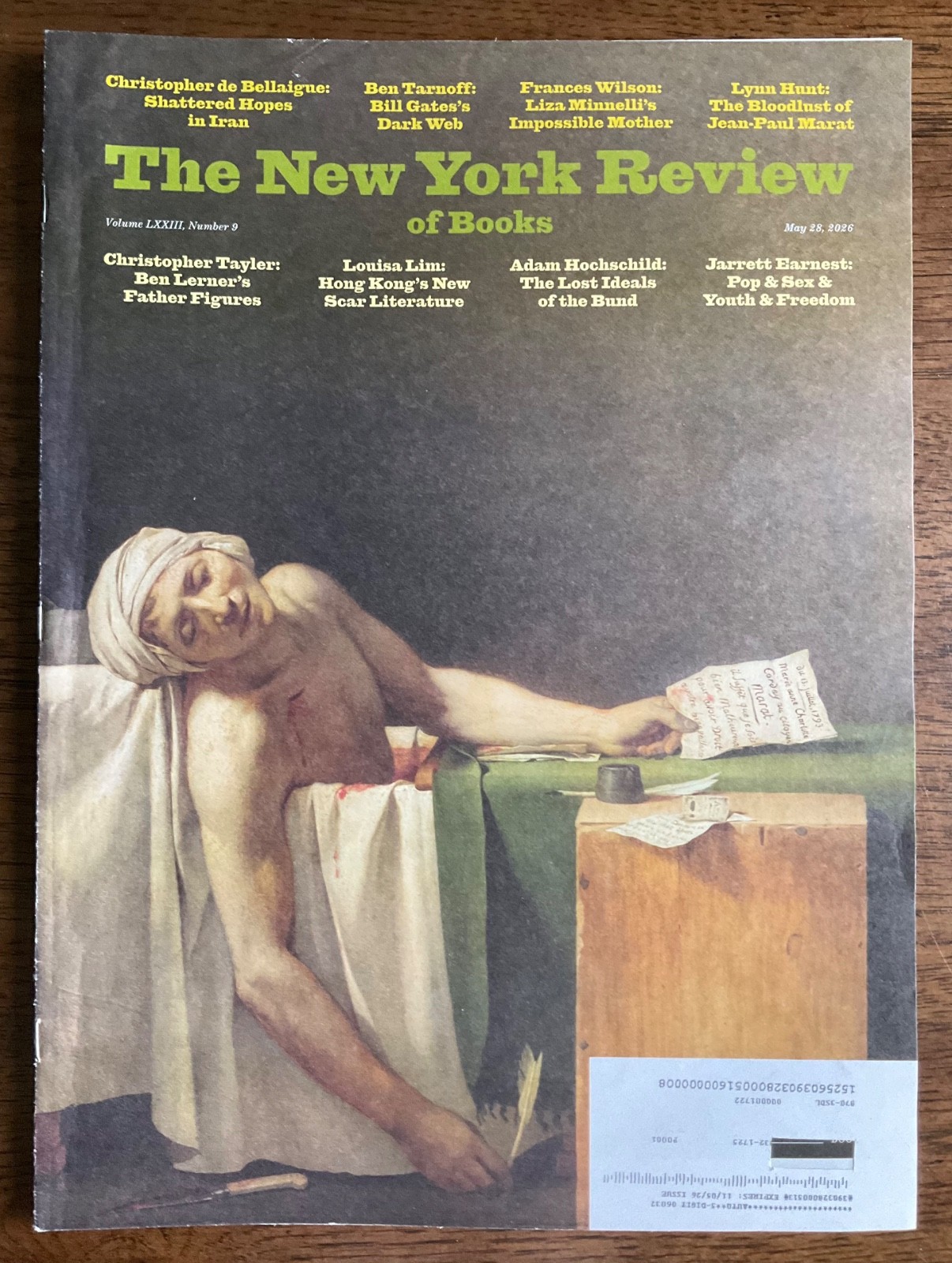 2026 Lot 11 NEW YORK REVIEW of BOOKS Volume LXXIII No 1 2 3 4 5 6 7 8 9 10 11