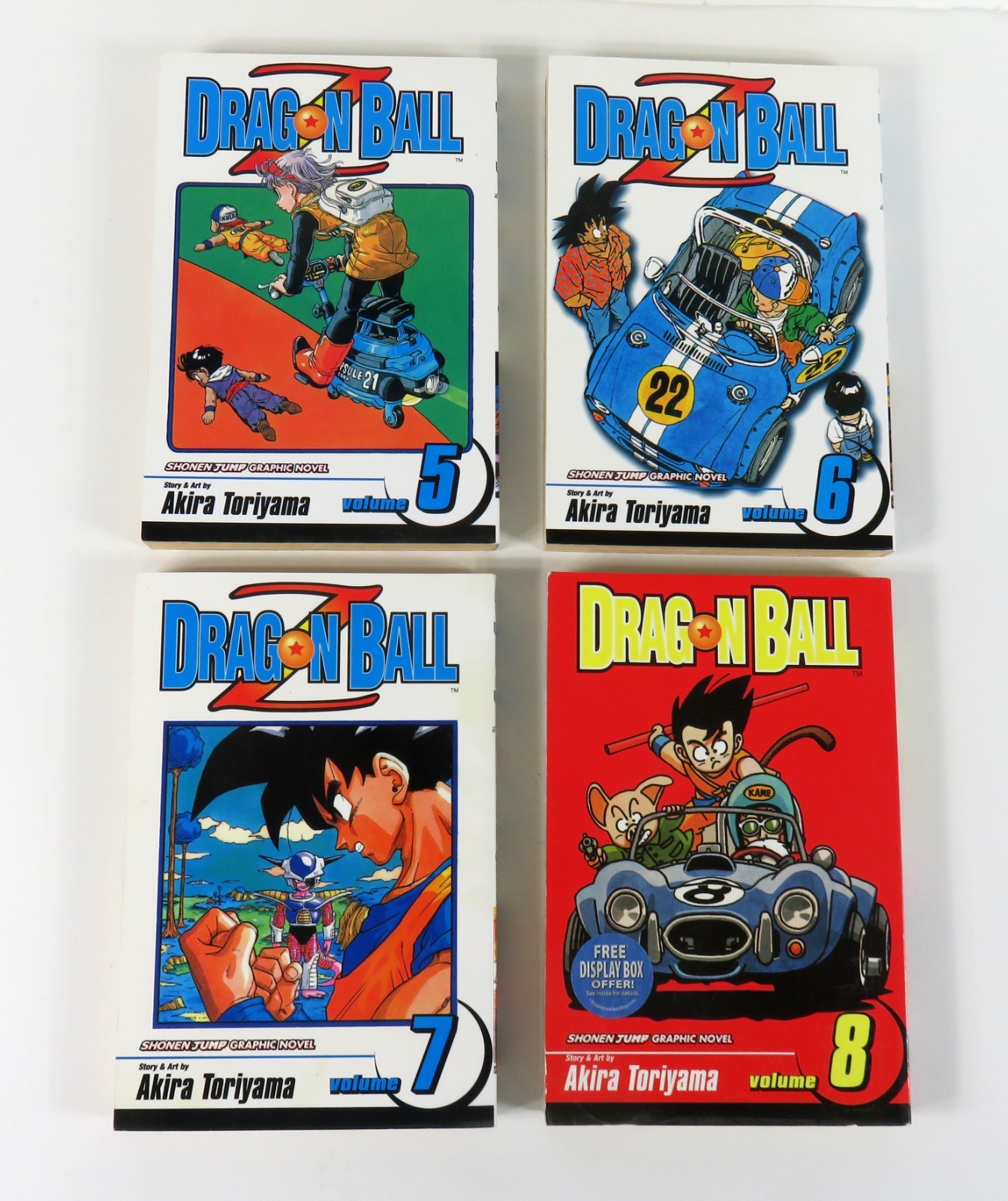 Dragon Ball Z Vol. 5 6 7 8 Akira Toriyama VIZ Graphic Novel (2001) [VG]