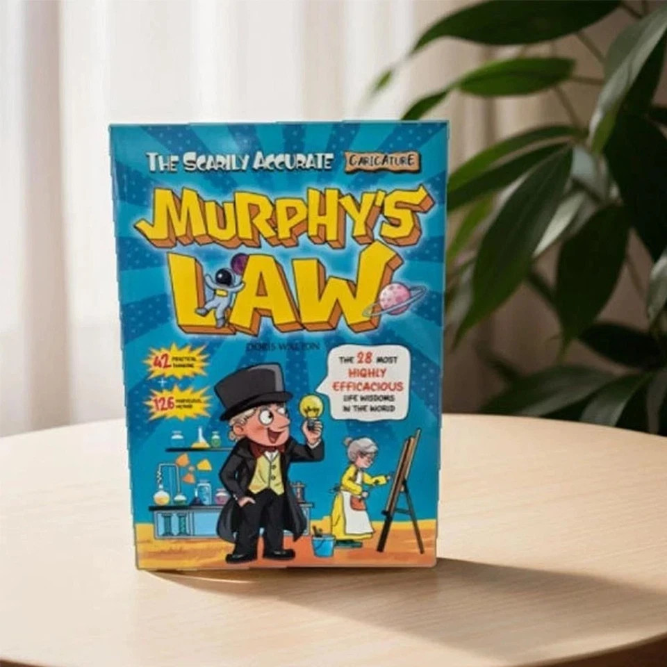 Murphy’s Law Illustrated Book 128 Pages Paperback Fun Learning Kids Gift USA…