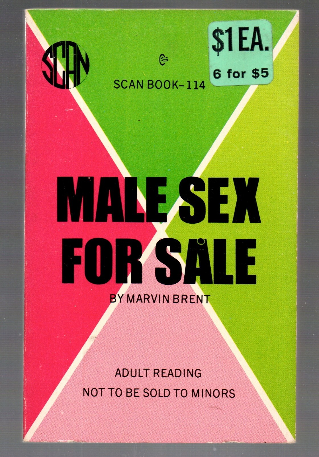 Male Sex For Sale 1969 Sleaze Smut Prostition Bisexual Domination Marvin Brent