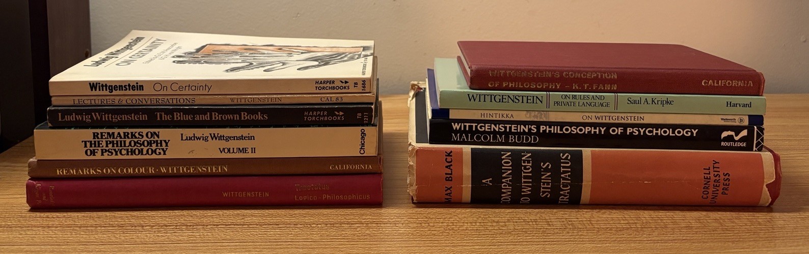 Lot of 11 Ludwig Wittgenstein Books, Primary and Secondary