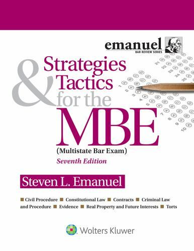 Bar Review Ser.: Strategies and Tactics for the MBE : Multistate Bar Exam