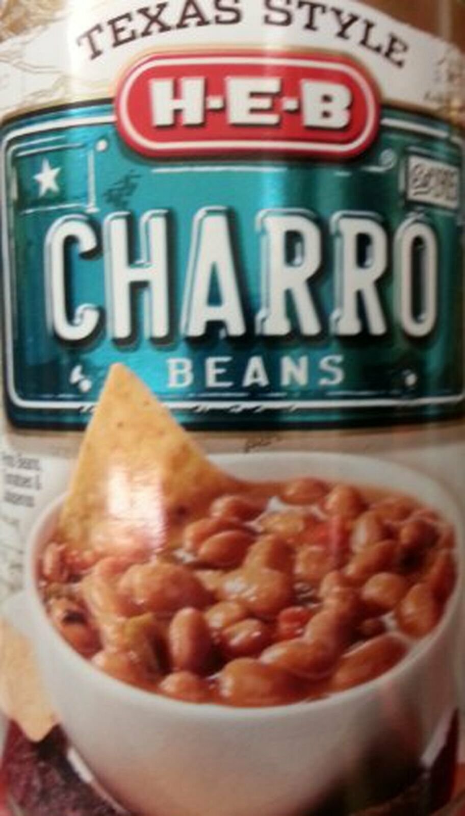 HEB Texas Style Charro Beans 15 Oz Can (Pack of 6)