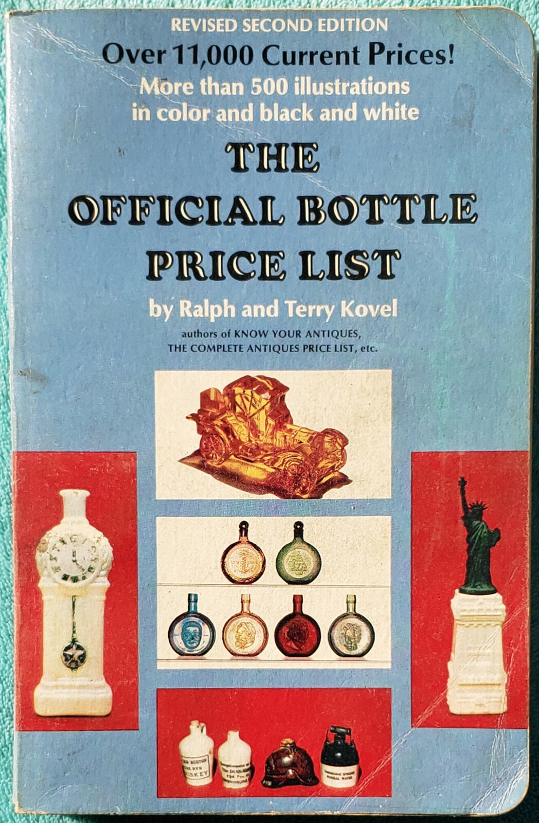 Official Bottle Price List By Ralph & Terry Kovel 1973 Trade Paperback 220 Pages