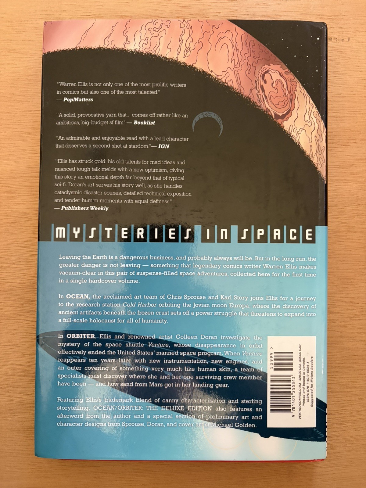 OCEAN ORBITER THE DELUXE EDITION VERTIGO GRAPHIC NOVEL HARDBACK