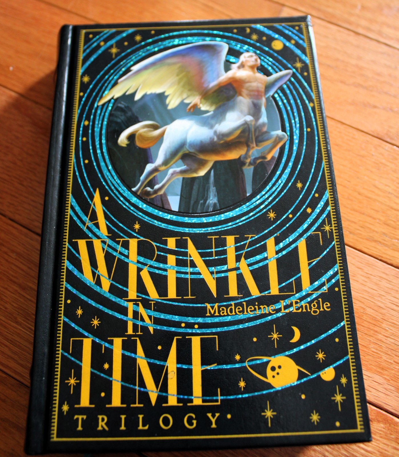 Deluxe Leather trilogy A Wrinkle in Time Madeleine L’Engle Farrar Straus Giroux