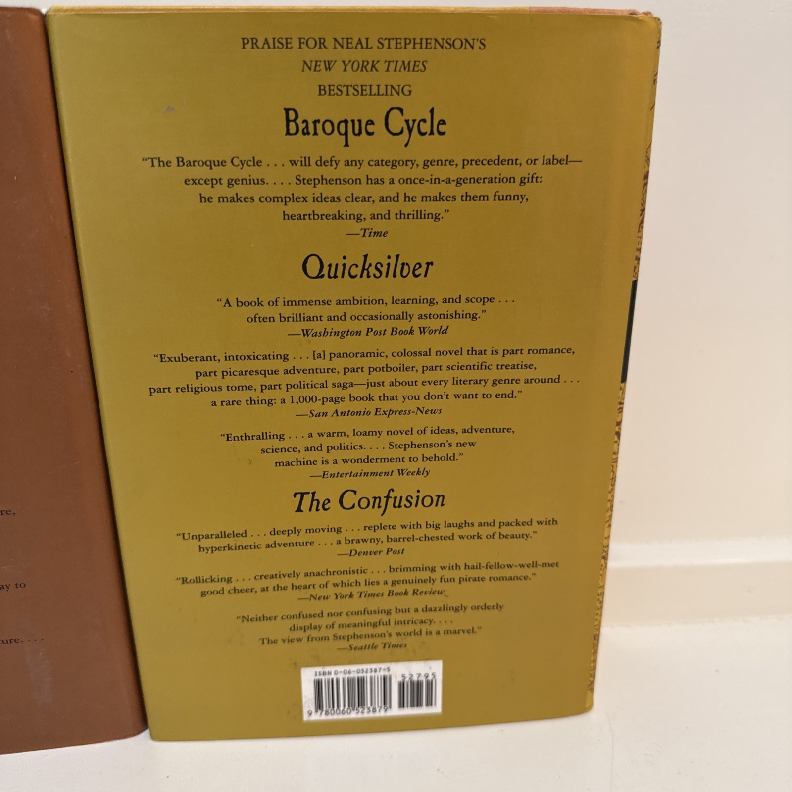 Lot of 3 The Baroque Cycle Series Neal Stephenson HCDJ 1st Edition 1st Print