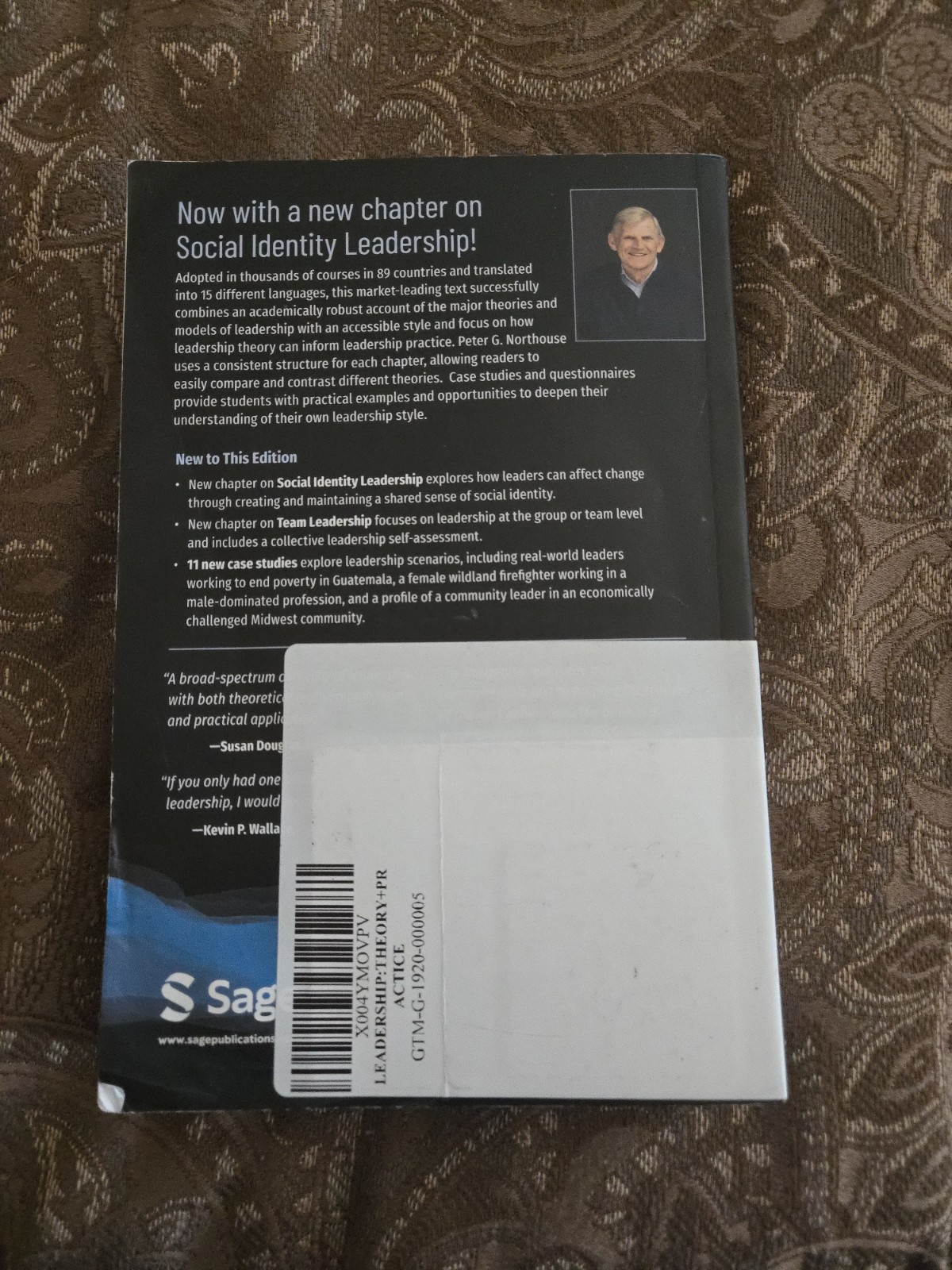 Peter G. Northouse Leadership: Theory and Practice 10th Ed Paperback Sage