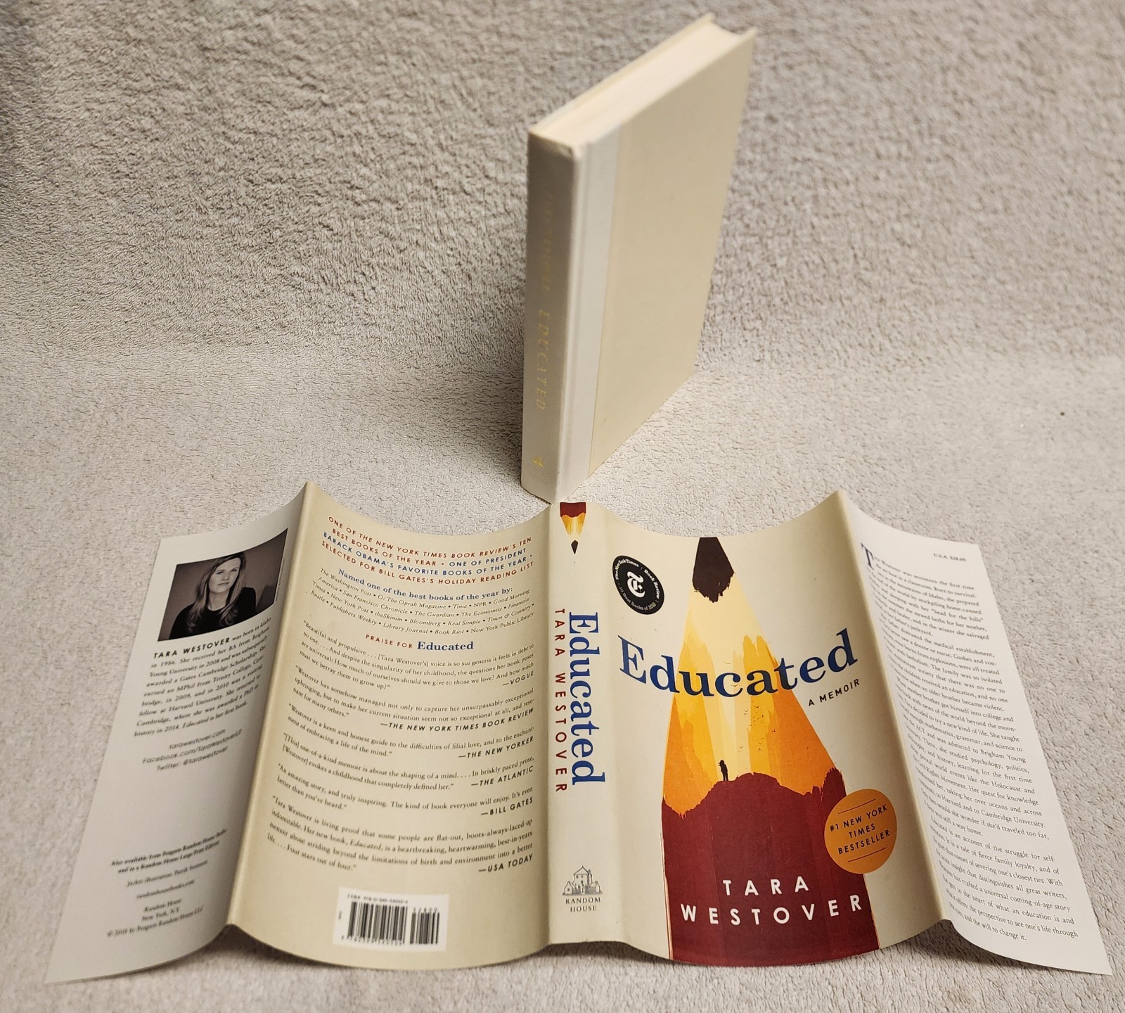 Educated A Memoir by Tara Westover 2018 Hardcover HCDJ Mint Condition