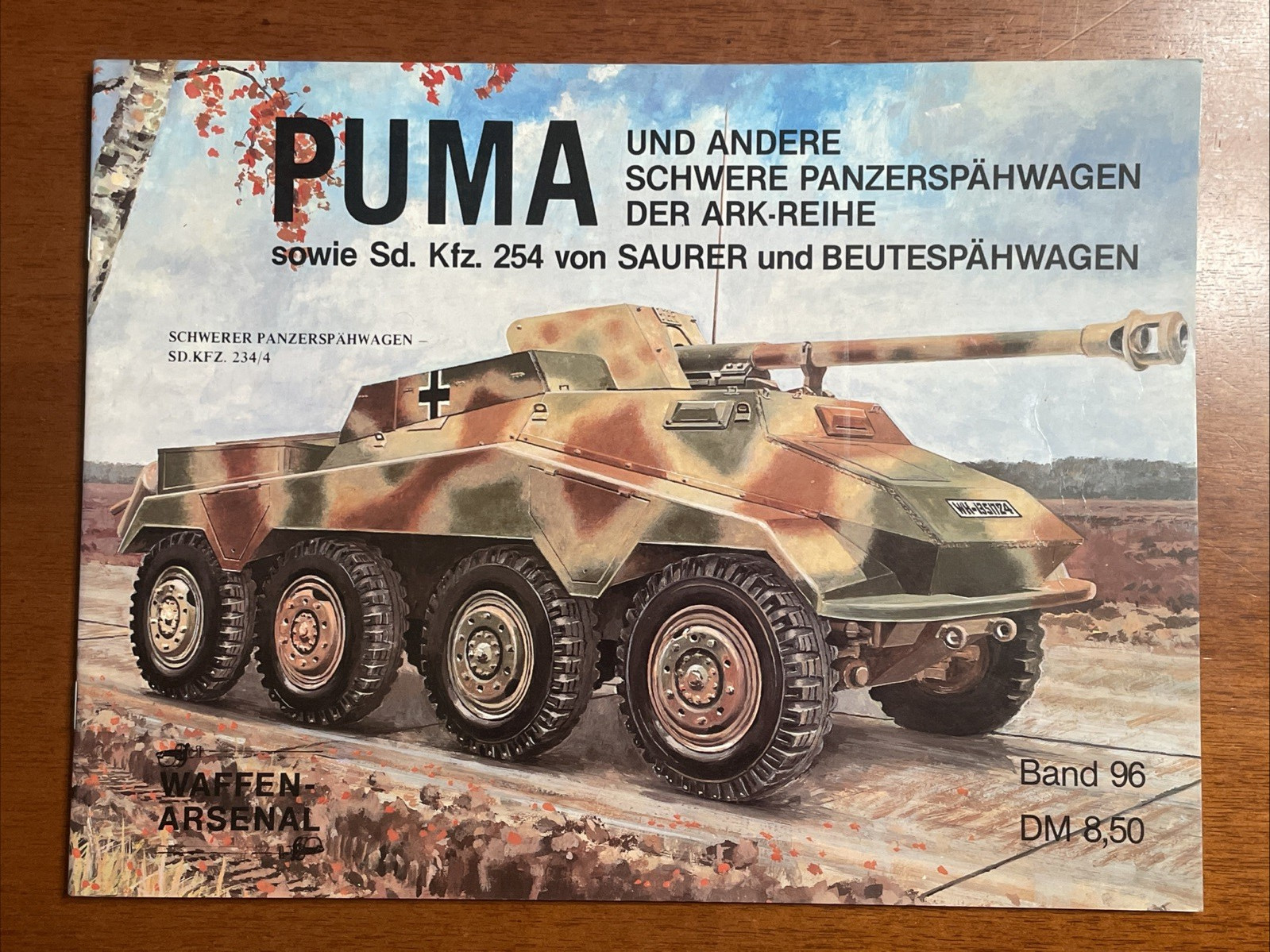 Puma SdKfz 254 – Waffen Arsenal Book #96, 48 pages, B&W