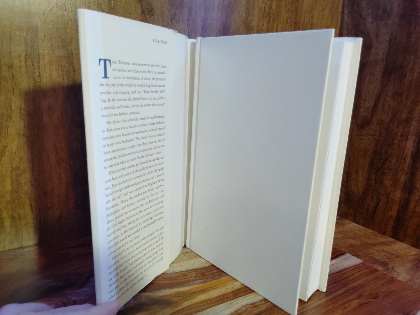 Educated Tara Westover Hardcover Memoir #1 NYT Bestseller Random House 2018