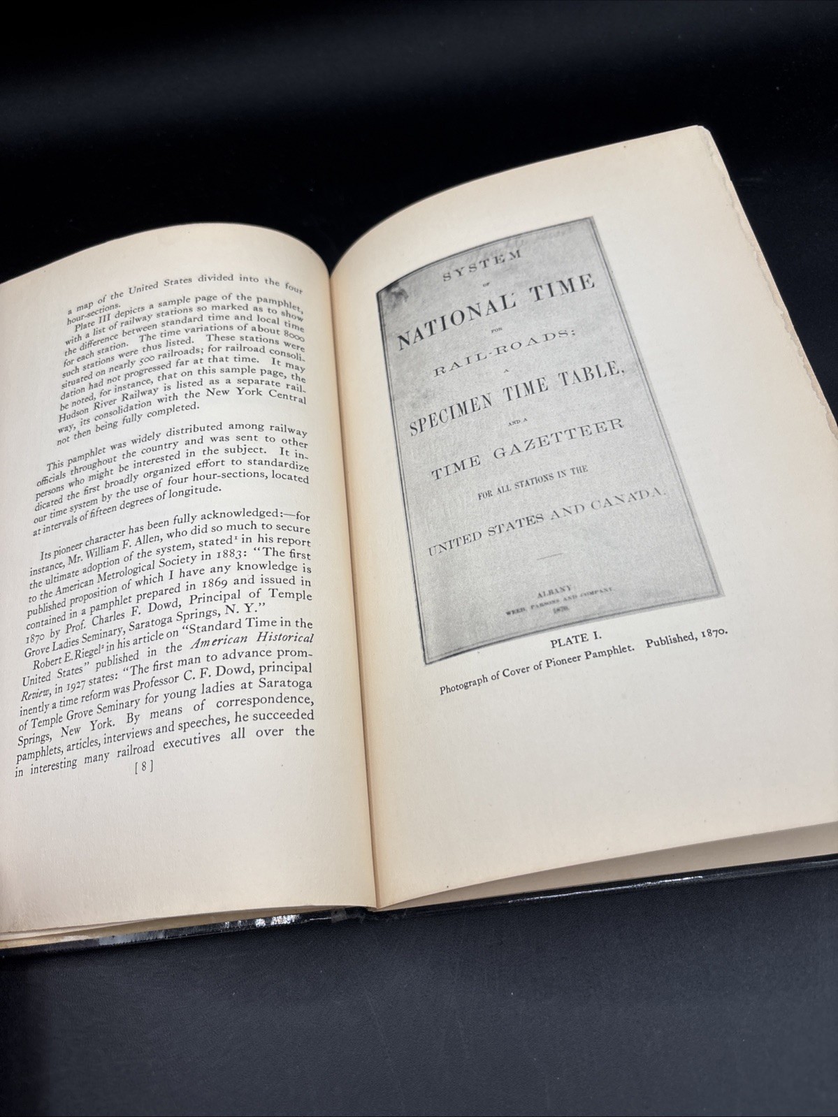 1930 Charles Dowd & Standard Time 1st Ed. Knickerbocker Railroad Time Zones