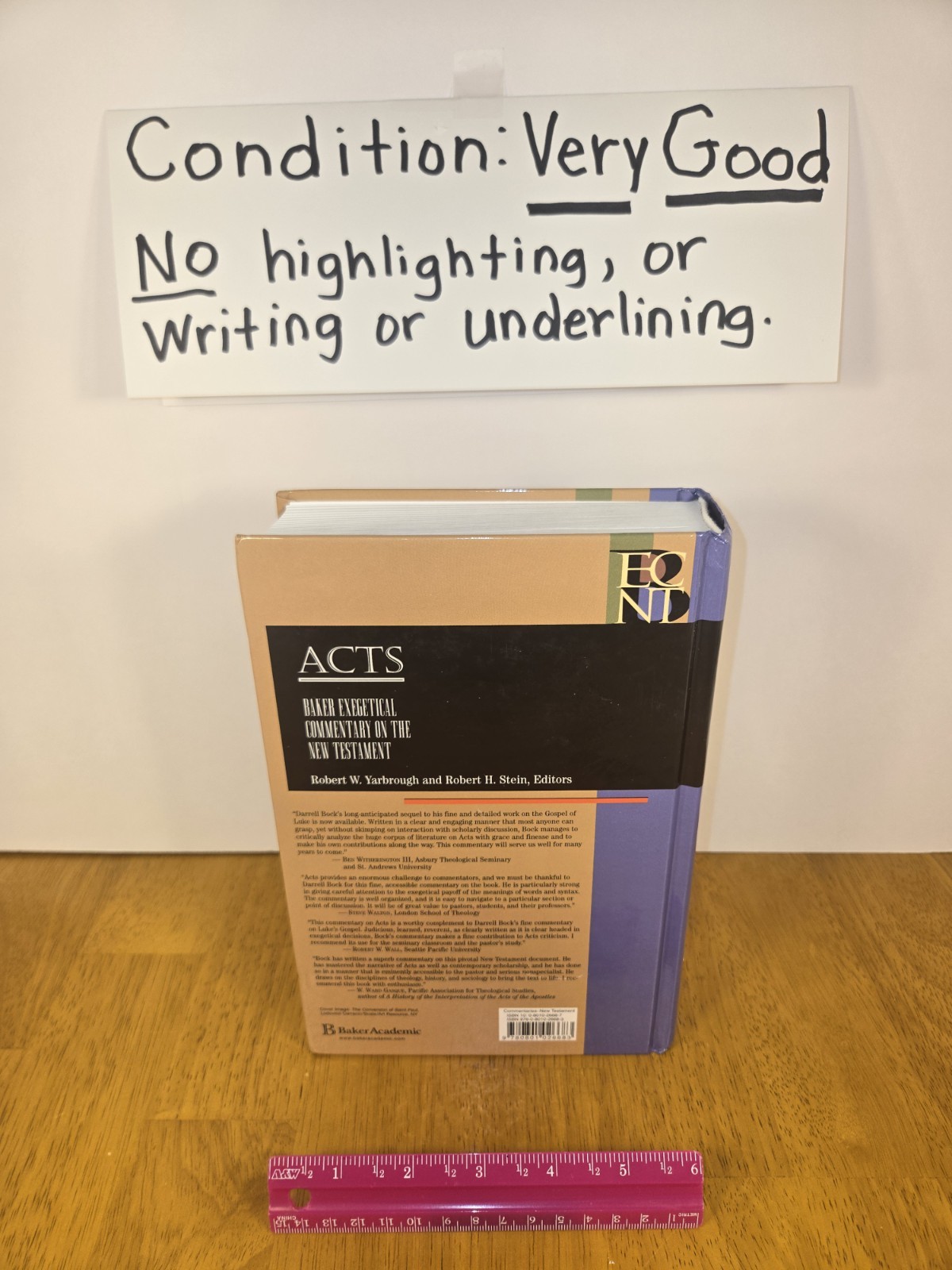 Acts (BECNT) Commentary – Darrell L. Bock Hardcover, Baker Academic 2007