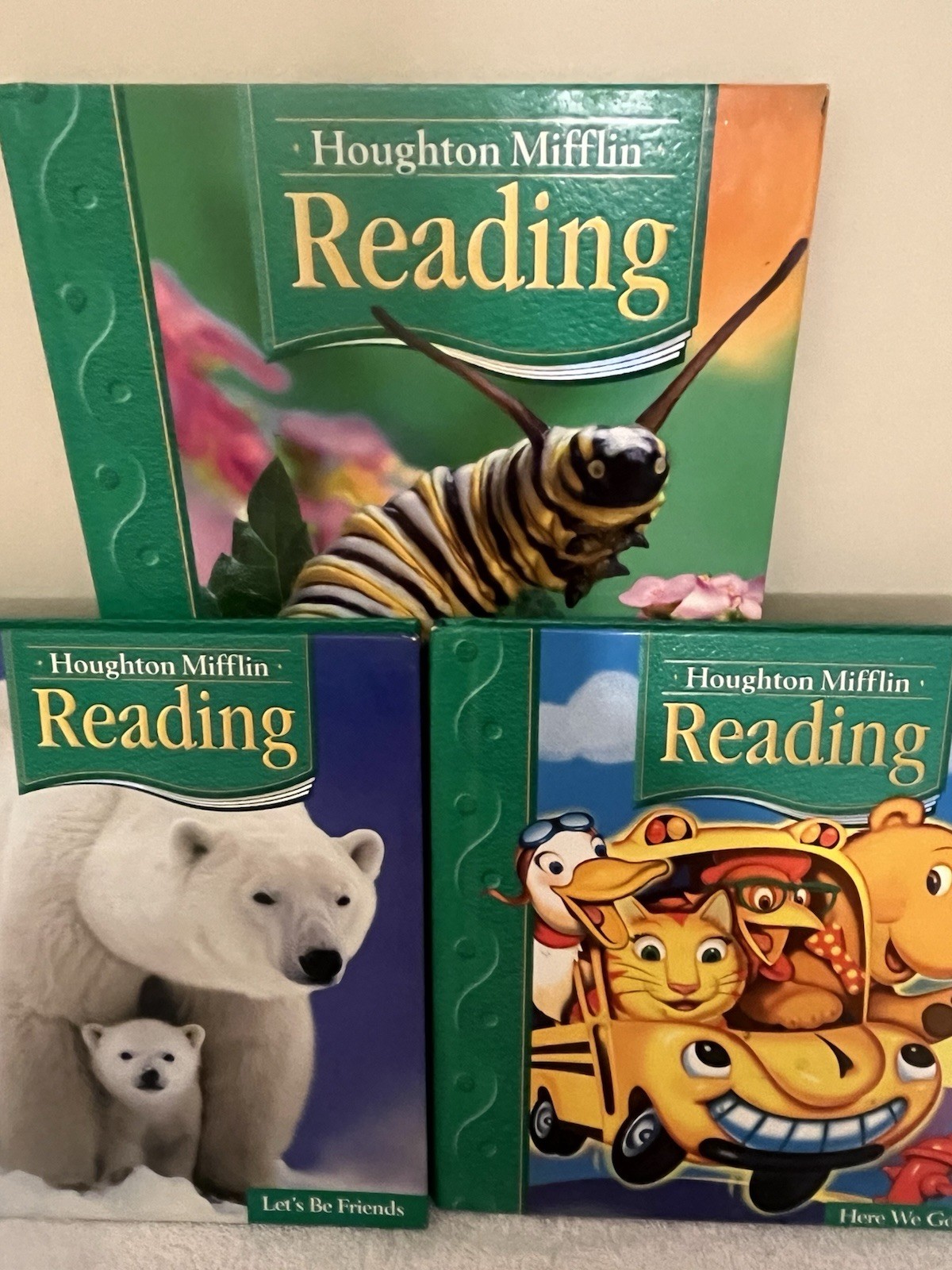 Houghton Mifflin Reading Grade 1 Bundle of 3 titles 2005 Level 1.1, 1.2, 1.4