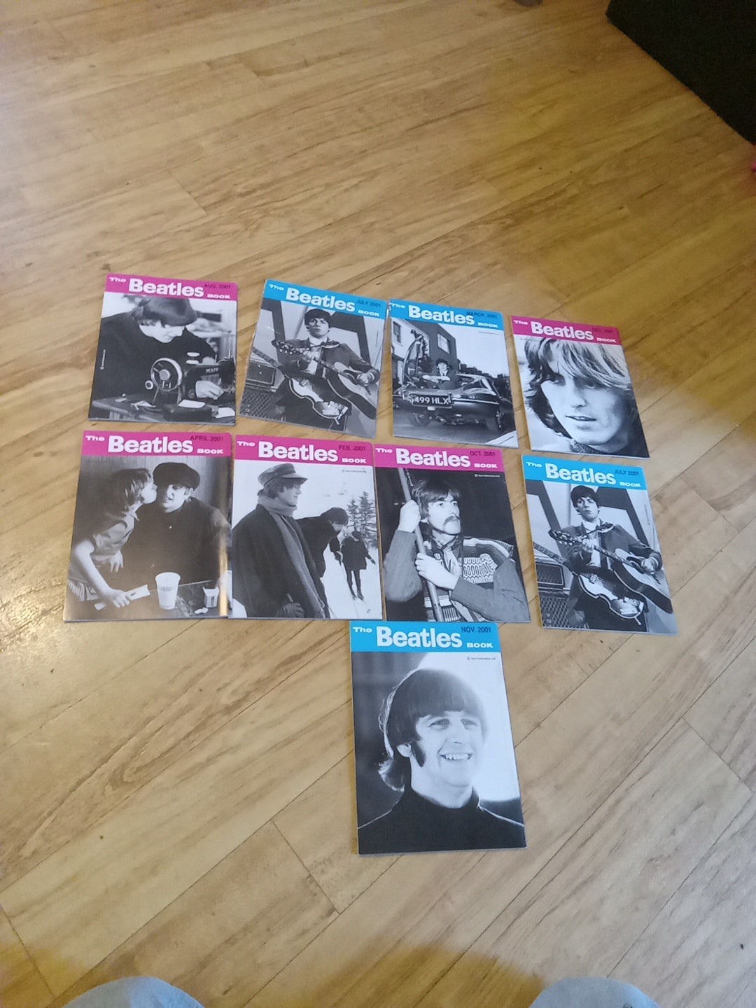 Beatles Monthly Book Magazines Lot Of 9 Issues United Kingdom Excellent