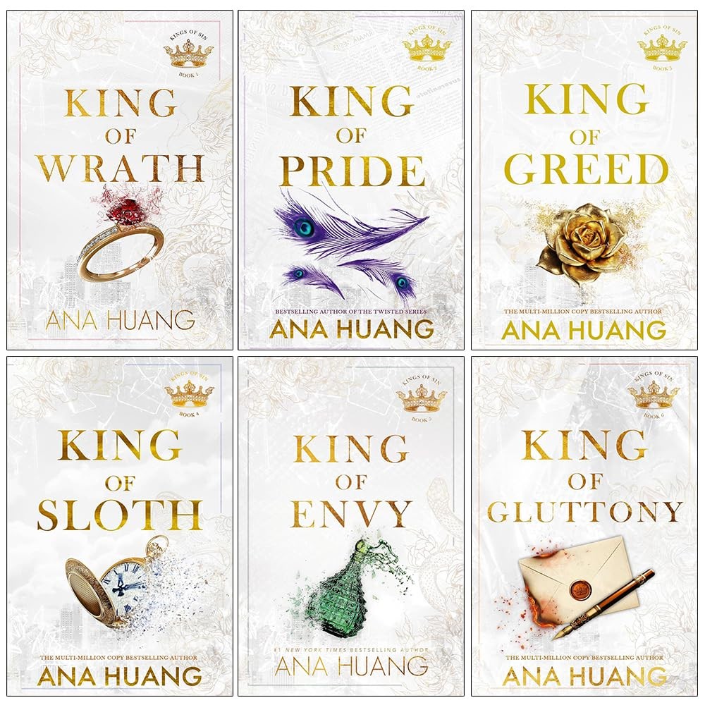 Kings of Sin Series 6 Books Collection Set By Ana Huang Envy,Gluttony Paperback