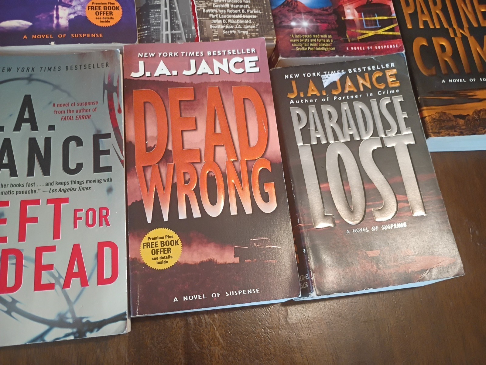 Lot of 17 J.A. Jance Series Books Mystery, Crime, Thriller, Murder, Paperbacks