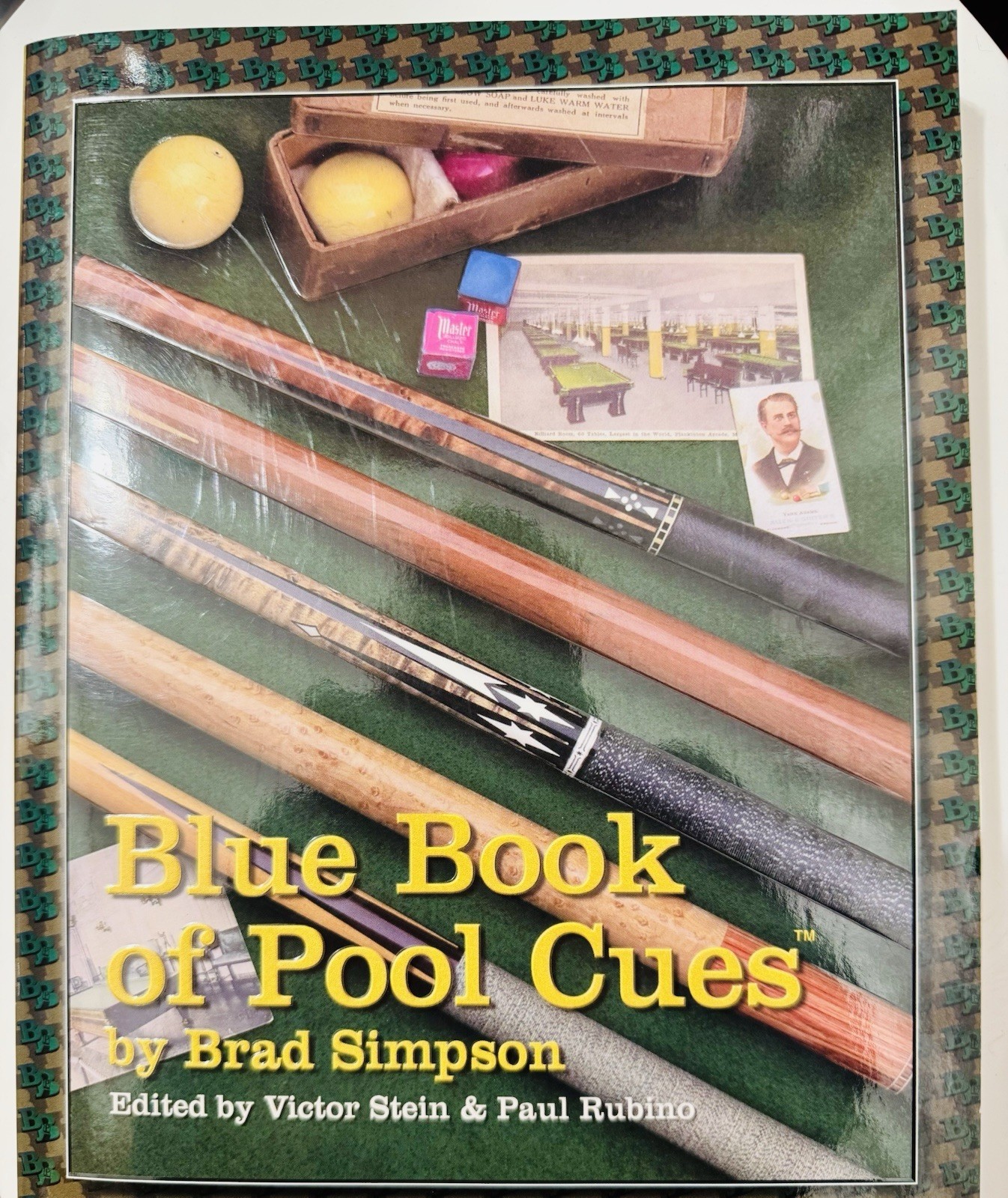 1996 BLUE BOOK OF POOL CUES BRAD SIMPSON 1ST EDITION BILLIARDS PRICE GUIDE OOP