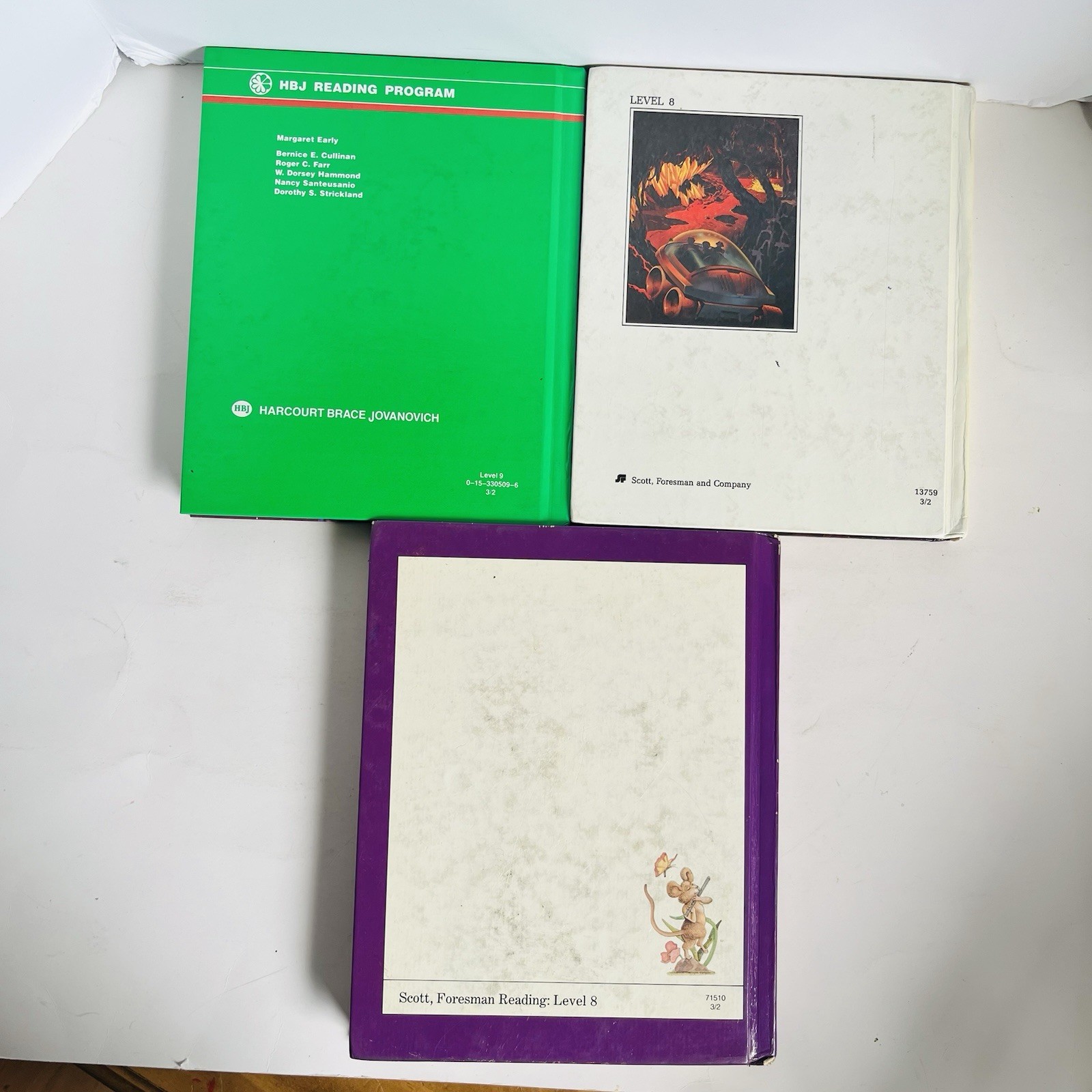 Vintage 1980s Reading Textbook Lot 3 Scott Foresman HBJ On Parade Golden Secrets