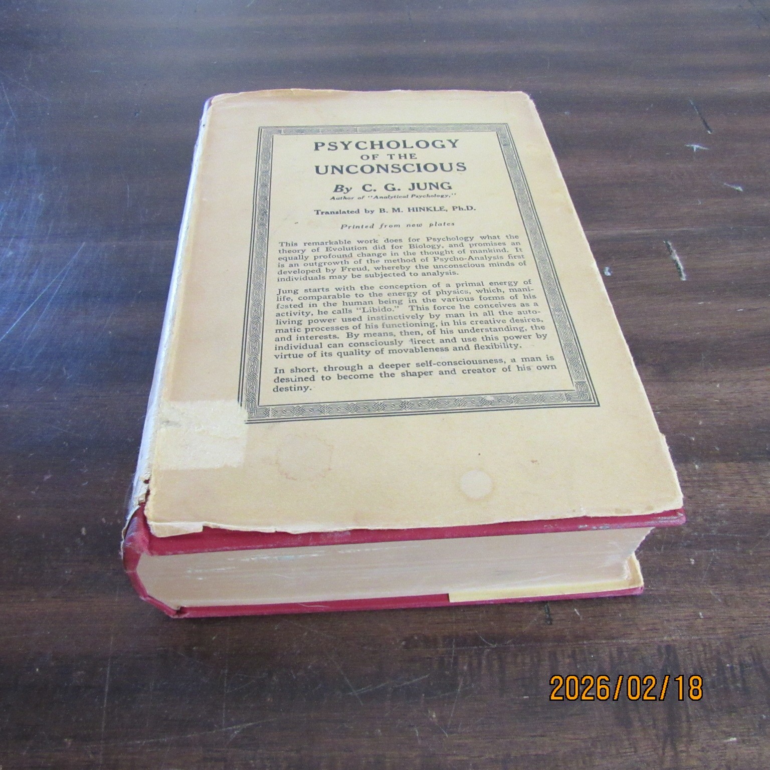 Psychology of the Unconscious-C.G. Jung-Beatrice Hinkle-HC-1942-Carl