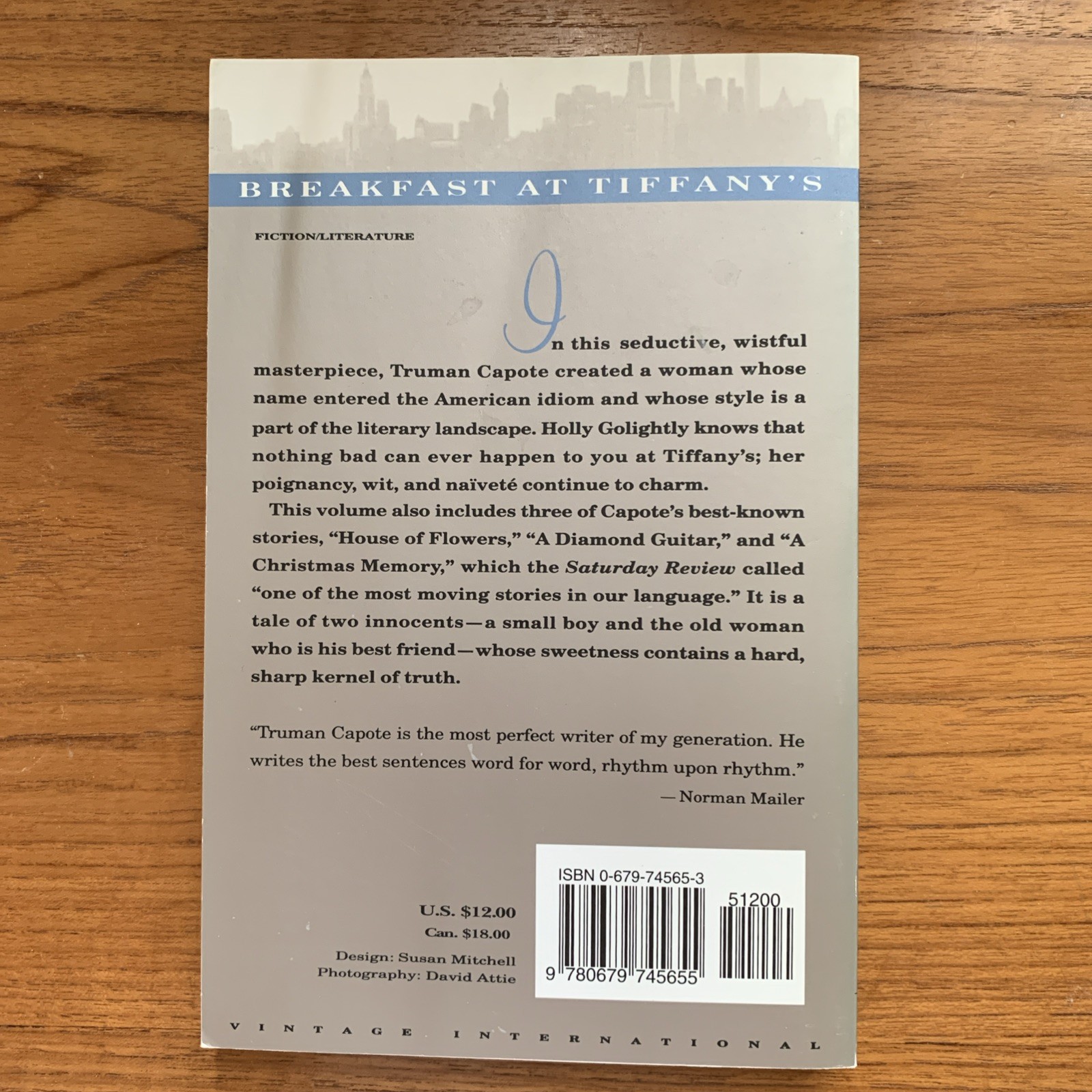 Breakfast at Tiffany’s by Truman Capote (1993, Trade Paperback)