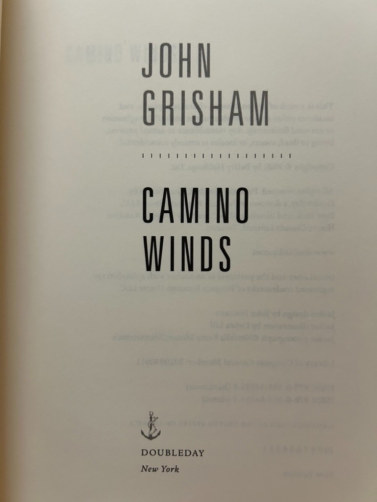 John Grisham, Camino Series: Camino Island; Camino Winds; Camino Ghosts