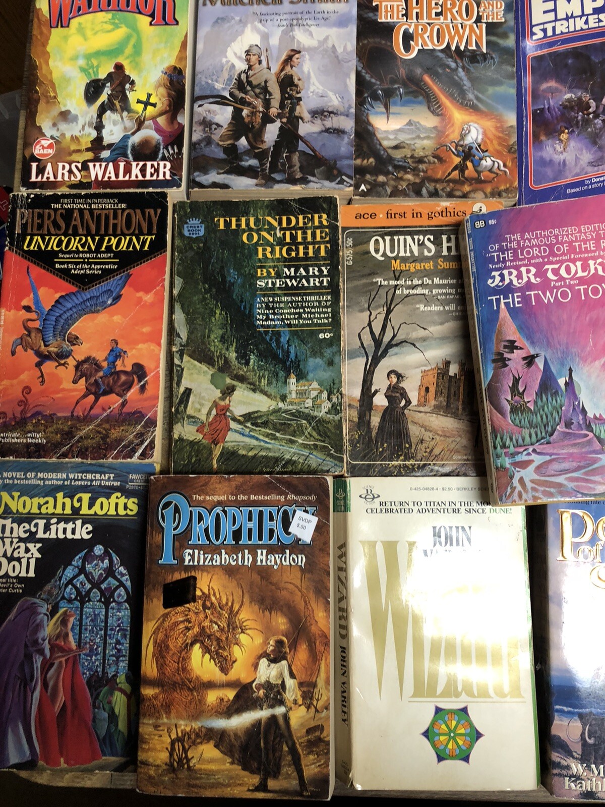 Lot of 60 Fantasy & Sci-Fi PB Books Star Wars Chronicles Of Tornor Conan Pern +
