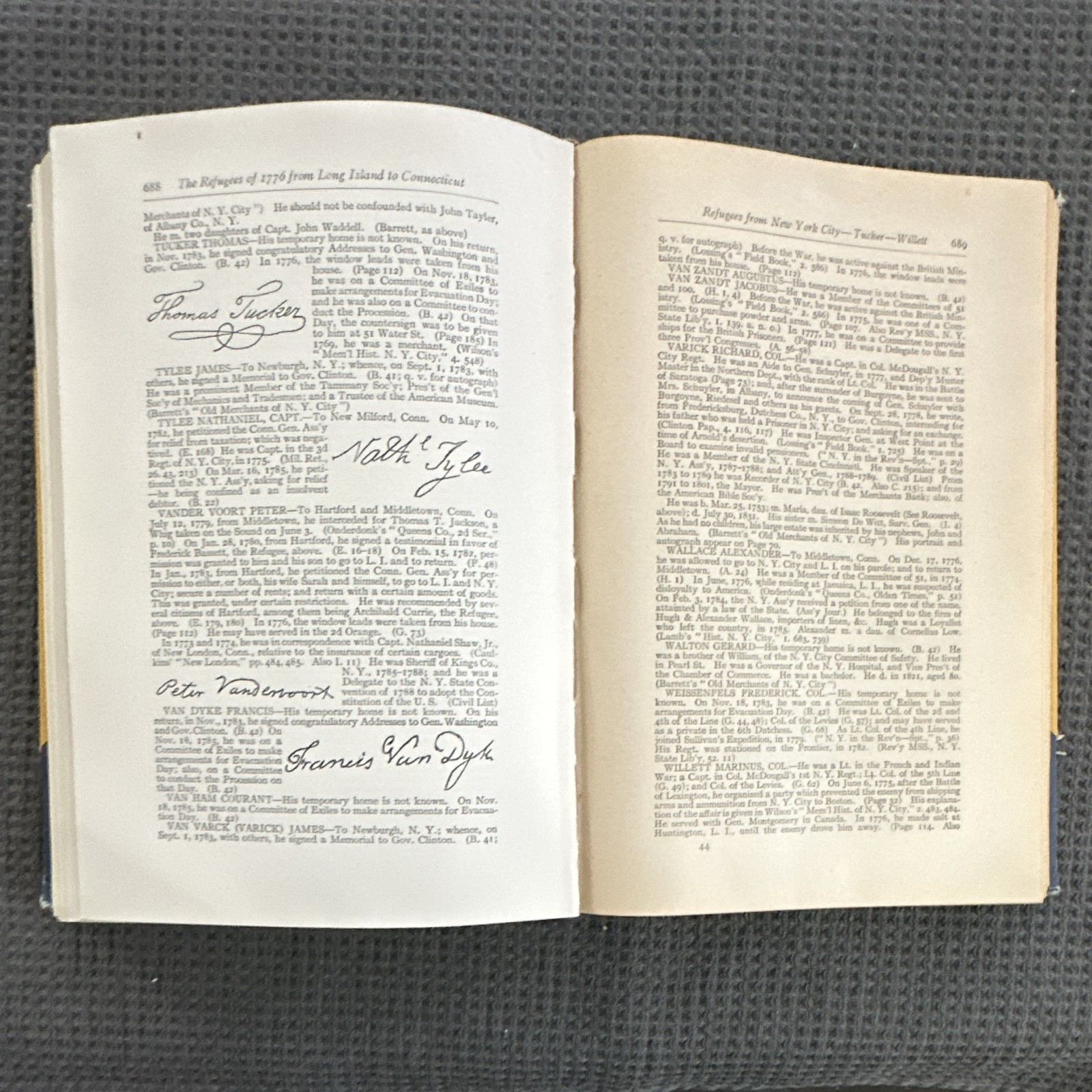 Frederic Gregory Mather The Refugees of 1776 HC Illus 1913 Rev War
