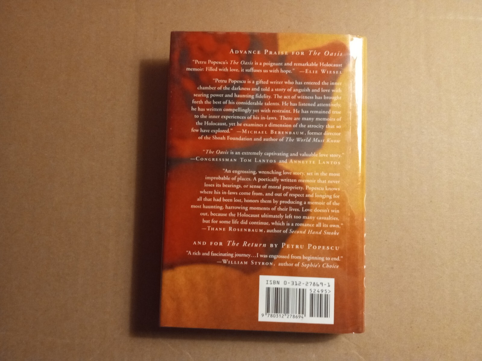 The Oasis : The Memoir of Love and Survival in a Concentration Camp by Petru…