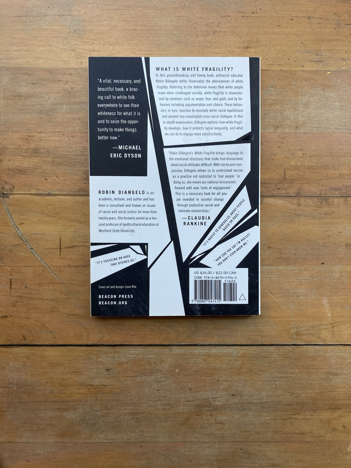 White Fragility by Robin Diangelo. Beacon Press. 2018.