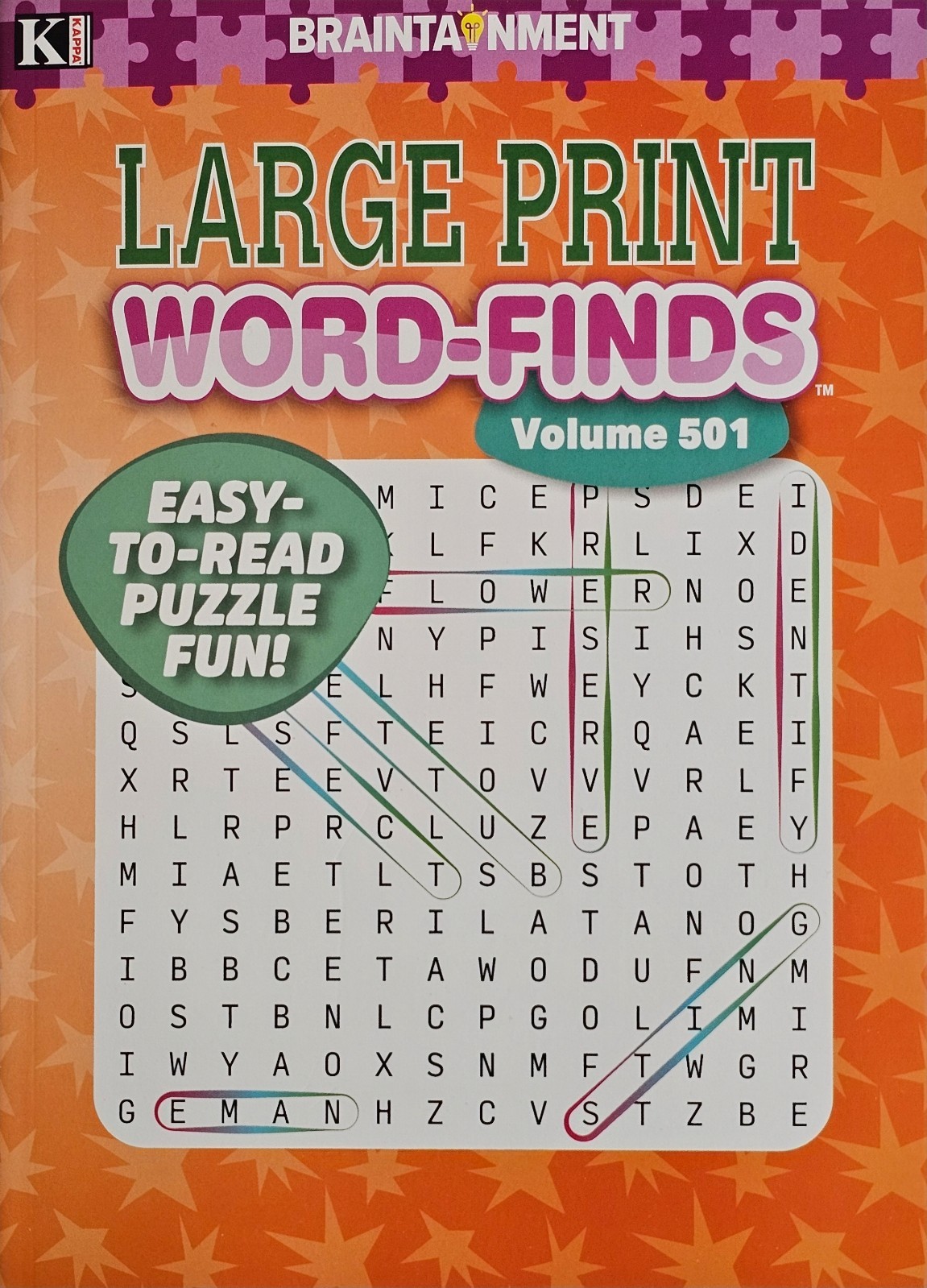 Kappa Large Print Word-Finds Puzzle Books, Largest Selection of Volumes. U-PICK!